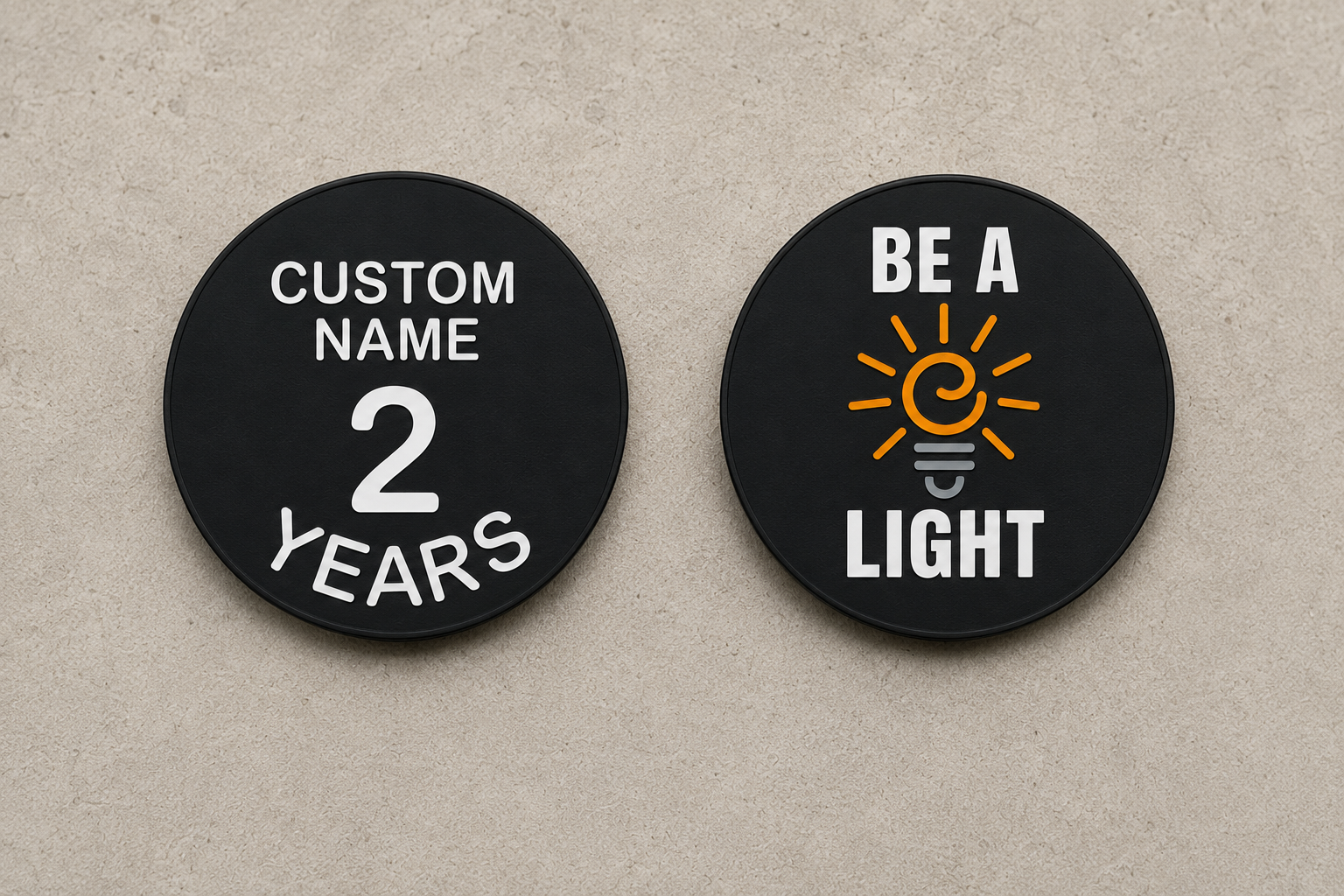 Recovery Essentials | No. 01 Custom Sobriety Milestone Token | Personalized Recovery Coin