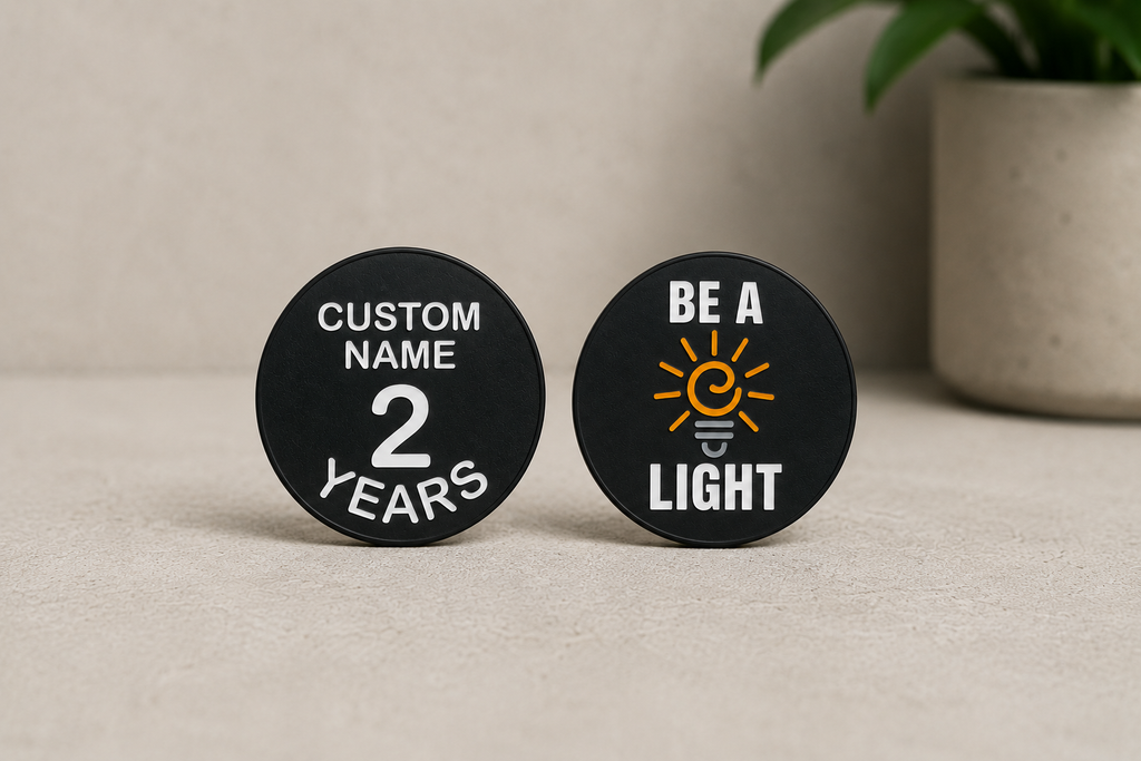 Recovery Essentials | No. 01 Custom Sobriety Milestone Token | Personalized Recovery Coin